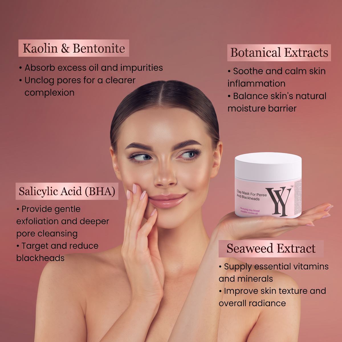 YYCLAY™ Mask for Pores and Blackheads 90ml