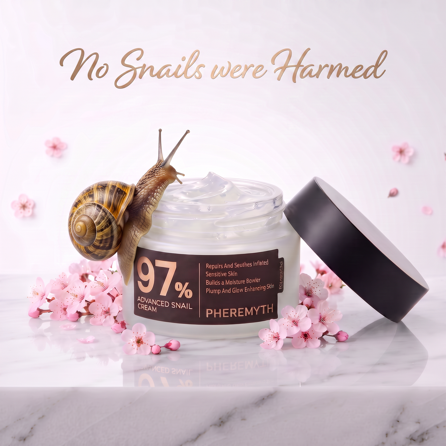 YYGLOW ™ - 97% Snail Mucin moisturizer Cream Repairs, Hydrates & Brightens Skin 2.0